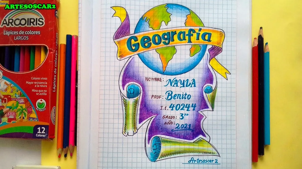 Portadas para la materia de geografía