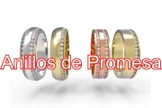 anillos de promesa de oro y plata