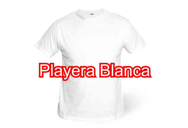 playera blanca